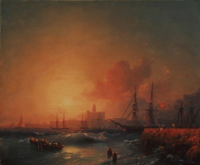 ملقة ، 1854 بواسطة إيفان كونستانتينوفيتش أيفازوفسكي