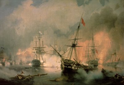 معركة نافارينو في 20 أكتوبر 1827 بواسطة إيفان كونستانتينوفيتش أيفازوفسكي