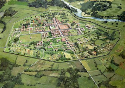 مدينة Wroxeter الرومانية ، القرن الثالث ، c1990-2010 بواسطة إيفان لابر