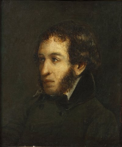 آخر صورة مدى الحياة للشاعر ألكسندر سيرجيفيتش بوشكين 1799-1837 ، 1837. بواسطة إيفان لوجينوفيتش لينيف