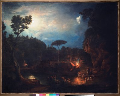 سر Le bapteme (المعمودية السرية) - تنصير كييفان روس (القرنين التاسع والثالث عشر) - رسم إيفان ميخائيلوفيتش تانكوف (تونكوف) (1740-1799) ، زيت على قماش بواسطة إيفان ميخائيلوفيتش تانكوف