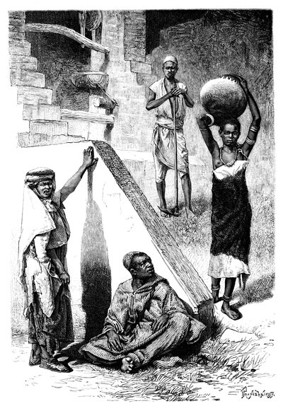 العرب السودانيون وعبد الشلك ، السودان ، 1895. بواسطة إيفان برانيشنيكوف