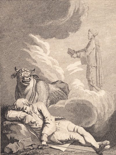 يعتقد نيلز كليم أنه يسمع الكاتب في Fane Kirke. في بواسطة نيكولاي أبراهام أبيلدغارد