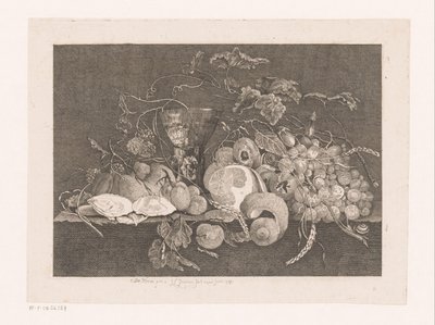 لا تزال الحياة بالفواكه والمحار Galerie des peintres flamands، hollandais et allemands de Le Brun (عنوان السلسلة) بواسطة وزن المائة JLLC