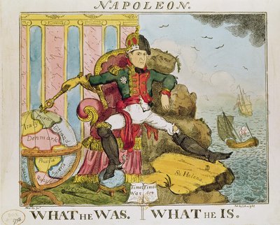 "ما كان. ما هو ، كاريكاتير نابليون (1769-1821) الذي نشره S. Knight بواسطة J.L. Marks