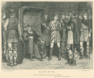 رسم توضيحي للملك لير بواسطة J.M.L. Ralston
