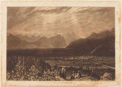 سلسلة جبال الألب من غرونوبل إلى شامبيري ، نُشرت عام 1812 بواسطة وليام ساي