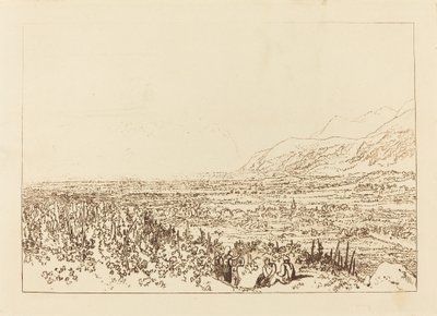 سلسلة جبال الألب من غرونوبل إلى شامبيري ، نُشرت عام 1812. بواسطة جوزيف مالورد وليام تورنر