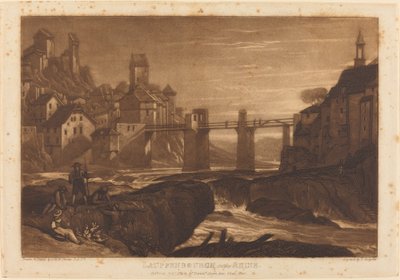 Lauffenbourgh على نهر الراين ، تم نشره عام 1811. بواسطة جوزيف مالورد وليام تورنر