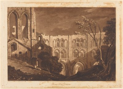 Rivals Abbey ، تم نشره عام 1812. بواسطة جوزيف مالورد وليام تورنر