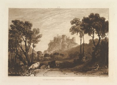 القلعة فوق ميدوز ليبر ستوديوروم ، الجزء الثاني ، لوحة 8 ، 1808. بواسطة جوزيف مالورد وليام تورنر