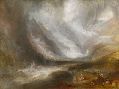 وادي أوستا: عاصفة ثلجية وانهيار ثلجي وعاصفة رعدية 183637. بواسطة جوزيف مالورد وليام تورنر