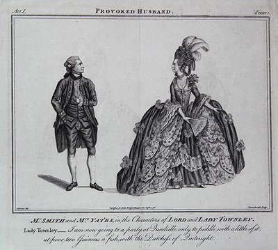 "أنا الآن ذاهب إلى حفلة في Quadrille" ، مشهد من "The Provok'd Pair" لكولي سيبر بواسطة جي (بعد) روبرتس