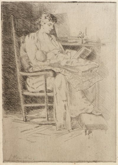 الأم والطفل رقم 2 بواسطة J. Alden Weir
