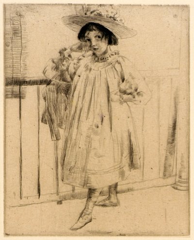 على الشرفة بواسطة J. Alden Weir