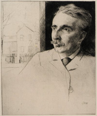 صورة لجون ف. وير بواسطة J. Alden Weir
