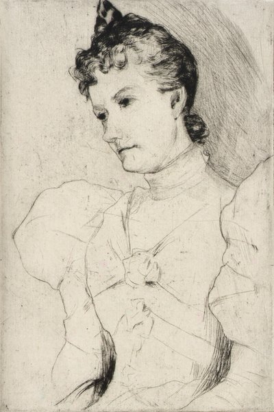 صورة للآنسة روس بواسطة J. Alden Weir