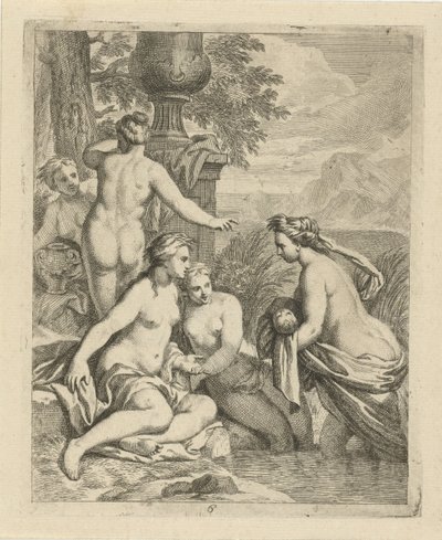 تعود ثيتيس إلى حوريات الماء مشاهد من حياة أخيل (عنوان المسلسل) Vitam et mortem achilli (عنوان المسلسل) بواسطة ألكسندر يانسنز