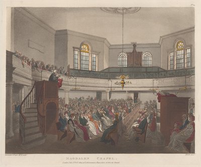 Magdalen Chapel ، 1 فبراير 1809. ، 1 فبراير 1809. بواسطة جيه. بلوك