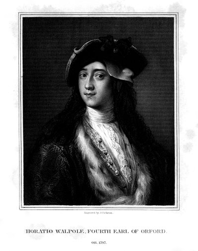 هوراس والبول ، الرابع إيرل أورفورد ، سياسي ، كاتب ، مبتكر معماري ، 1832. بواسطة ج. كوكران