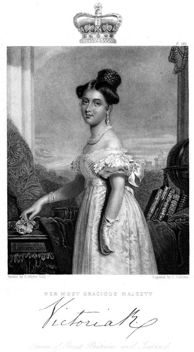 فيكتوريا ، ملكة بريطانيا العظمى وأيرلندا ، c1838 بواسطة ج. كوكران