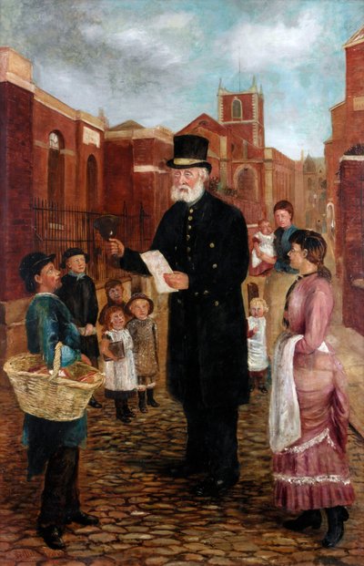 تومي ساندرسون ، Town Crier ، 1884 بواسطة جيليس براون