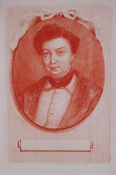 صورة ألكسندر دوماس بيري (1803-70) حوالي 1830-40 (متفائل على الورق) بواسطة J. Hanriot