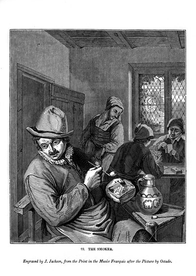 المدخن ، c1630-1680 1843. بواسطة جيه جاكسون