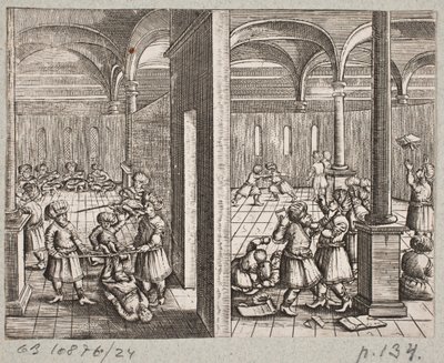 رسم توضيحي لآدم أوليريوس ، "روزنتال الفارسية لشاعر بارع شيش سعدي [...]" ، شليسفيغ 1660 بواسطة جي مولر