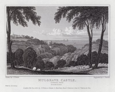 Mulgrave Castle, General View, Yorkshire (engraving) بواسطة جون بريستون نيل