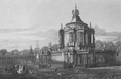 معبد كونكورد ، في غرين بارك ، ميدلسكس ، كما ظهر في 1 أغسطس 1814 (نقش) بواسطة جون بريستون نيل