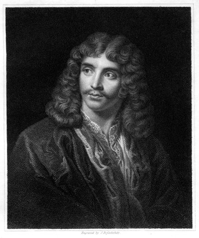 موليير ، كاتب مسرحي ومخرج وممثل فرنسي ، 1833. بواسطة J.Posselwhite