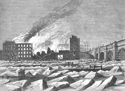 فروست على نهر التايمز ، 1897 بواسطة جيه كوارتلي