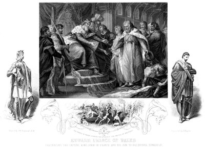 إدوارد ، أمير ويلز 1330-1376 ، القرن التاسع عشر. بواسطة جيه روجرز