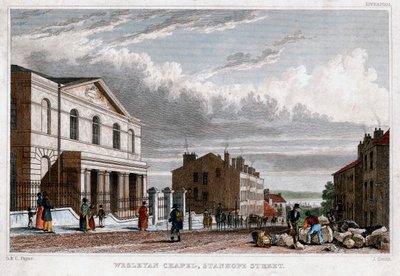 Wesleyan Chapel ، شارع ستانهوب ، لندن ، 1830. بواسطة جي سميث