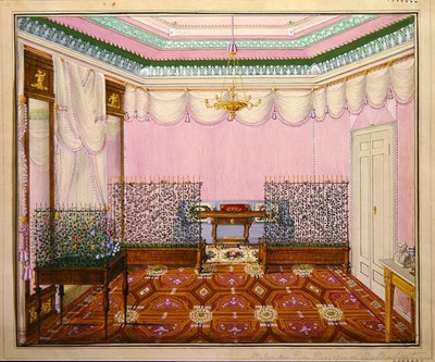غرفة كتابة بيدرمير كلاسيكية جديدة في Schloss Ballenstedt ، ساكس أنهالت بواسطة ياء