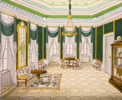 غرفة الرسم الداخلية في Schloss Ballenstedt ، ساكس أنهالت بواسطة ياء