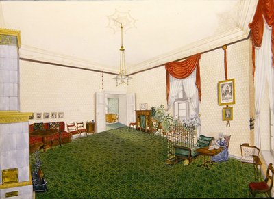 غرفة جلوس في Schloss Ballenstedt في ساكس أنهالت بواسطة ياء
