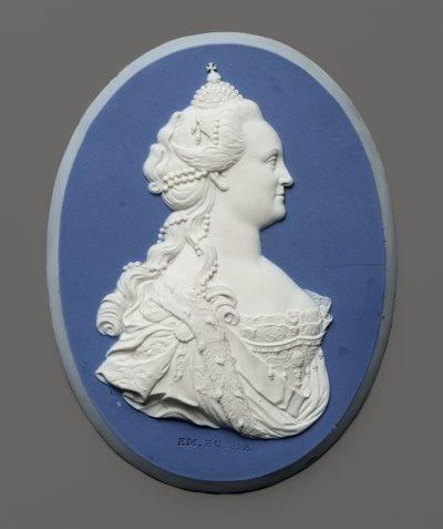 ميدالية بورتريه للإمبراطورة كاثرين الثانية من روسيا ، c.1775 (jasperware) بواسطة جيه وبنتلي ويدجوود