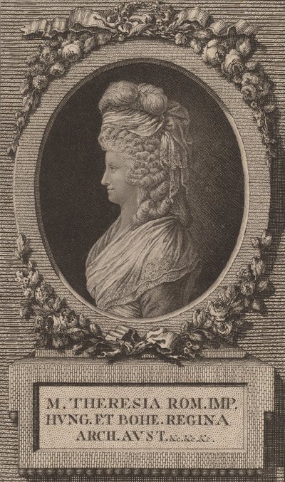 ماري تيريز ، إمبراطورة رومانية مقدسة. بواسطة يعقوب ادم