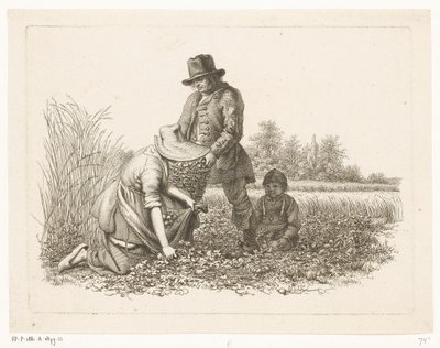 حصادات البطاطس دراسة عمل الطباعة / Etudes Gravées (عنوان السلسلة) بواسطة جاكوب إرنست ماركوس