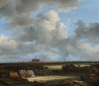 منظر هارلم مع أسباب التبييض ، c.1670-75 بواسطة Jacob van Ruisdael
