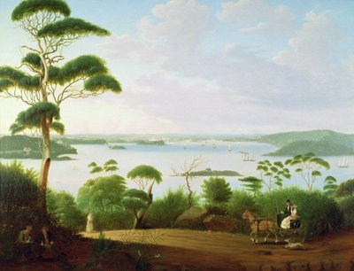 ميناء سيدني يتطلع نحو سيدني ، 1848 بواسطة يعقوب جانسن