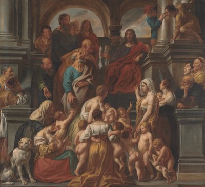 يبارك المسيح الأطفال الصغار. دع الأطفال الصغار يأتون إليّ بواسطة يعقوب جوردان