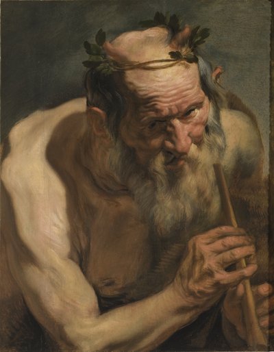Satyr القديم يحمل الناي ، c.1620 بواسطة يعقوب جوردان