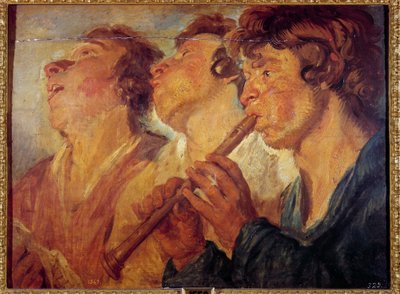 Three travelling musicians Painting by Jacob Jordaens (1593-1678) (ec.flam.) 17th century Madrid, Prado Museum بواسطة يعقوب جوردان