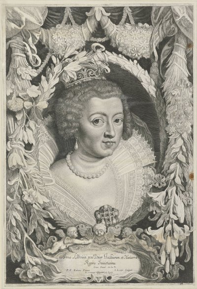 Portret van Anna van Oostenrijk فرديناند الثاني [الولايات المتحدة] والثالث [الولايات المتحدة] أباطرة بيت النمسا (عنوان السلسلة) بواسطة بيتر كلايس. سوتمان (منسوب إلى)