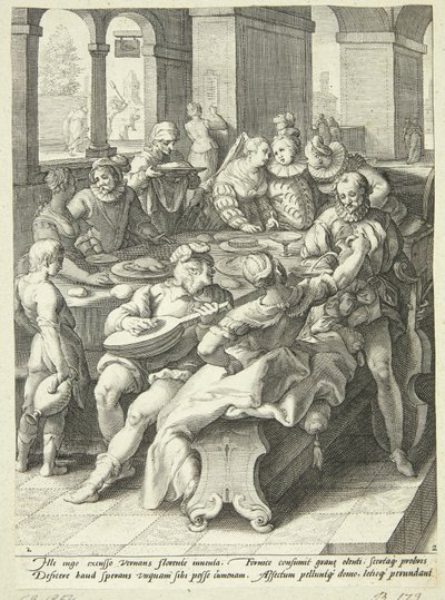 الابن الضال يبدد ثروته بواسطة Karel van Mander I