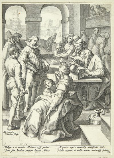 ينال الابن الضال ميراثه بواسطة Karel van Mander I