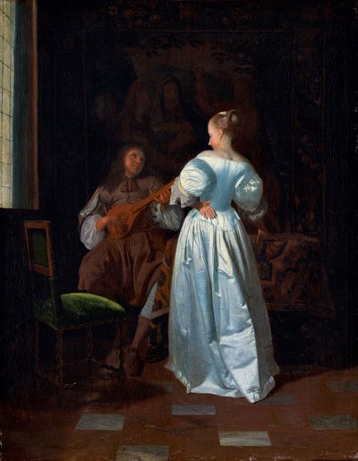 لوحة السيريناد، حوالي عام 1669 (زيت على قماش) بواسطة جاكوب أوخترفيلت